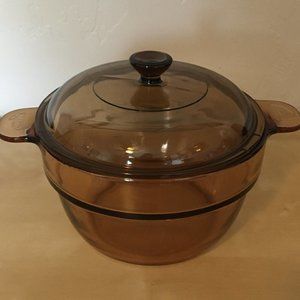 VTG Amber Vision Double Boiler & Lid